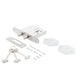 Замок Avers R11/S6-CR (хром) врезной 2 ригеля 3 ключа (33667)
