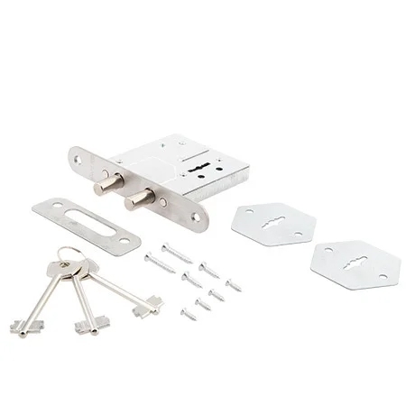 Замок Avers R11/S6-CR (хром) врезной 2 ригеля 3 ключа (33667)
