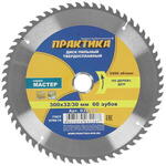 Диск пильный ПРАКТИКА (поб) 300х60Zх32/30 дерево (032-287)