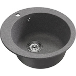 Мойка комп. MIXLINE ML-GM13 круглая (495мм) графит 342 (551896)