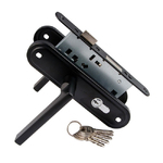 Замок S-locked 155-50-BL врезной мод.224 (черный) (122875)