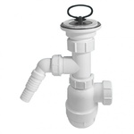 Сифон Mc'ALPINE MRSK3 1.1/2" с носиком д/кухни