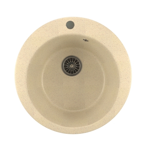 Мойка комп. MIXLINE ML-GM13 круглая (495мм) бежевая 328