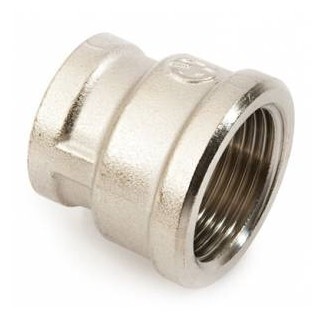 Муфта переходная 1" х 1/2" GF никель (D25х15)