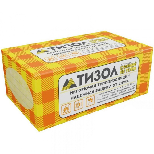 Теплоизоляция Тизол Руф Н (1000х600х50) 6/0,18м3/3,6м2 (100 кг/м3)