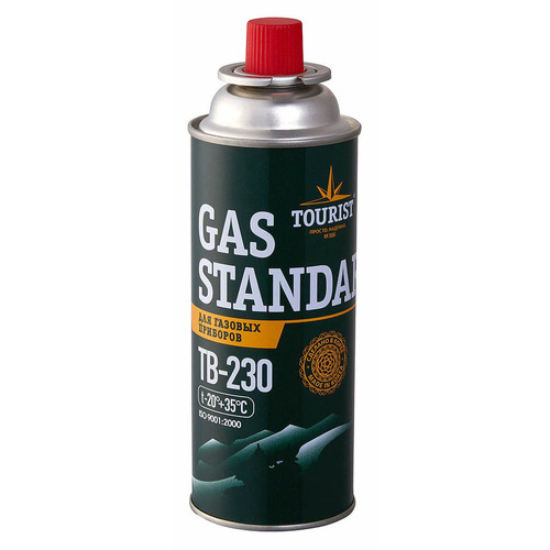 Баллон газовый для бытов. газ. приб. GAS Standart Tourist 220гр (Корея) (28)
