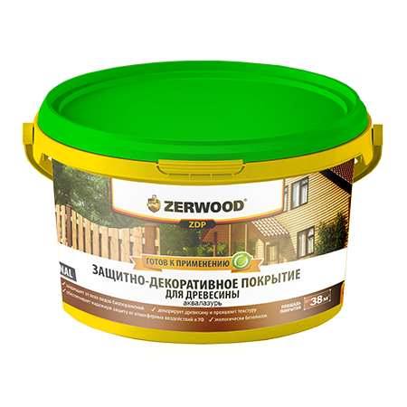 ZERWOOD Пропитка по дереву аквалазурь рябина  2,5л