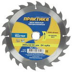 Диск пильный ПРАКТИКА (поб) 300х24Zх32/30 дерево (030-528)