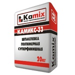 Шпаклевка Камикс-33 полимерная суперфиниш (20кг) (поддон 64)