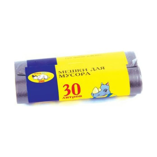 Мешки для мусора 30л 20шт. Мультипласт супер прочные 8мкм (26641)