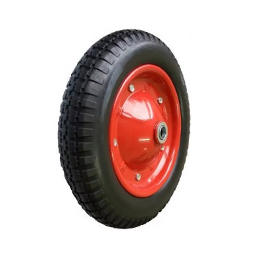 Колесо для тачки бескамерное 3.00/3.25-8 каучук ось 20мм (PU1320)