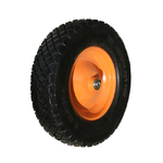 Колесо для тачки бескамерное 4.80/4.00-8 ось 16мм (PU1616)