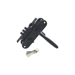 Замок S-locked 162-40-BL мод.607 с ручками ключ/верт (черный) (122515)