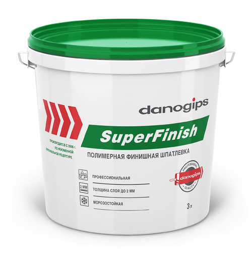 Шпатлевка финишная DANOGips Super Finish 18,1кг / 11л (Sheetrock)
