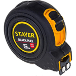 Рулетка STAYER BlackMax 5м х 19мм 2 фиксатора (арт.3410-05) (12)