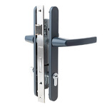 Замок Avers Эко 3-7305/70-GRDM д/двери + ручки + мех-зм (черный матовый) (37265)