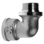 Уголок 1.1/4" г/ш никель с ограничителем GF
