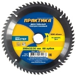 Диск пильный ПРАКТИКА (поб) 250х60Zх32/30 дерево (032-263)