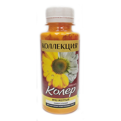Паста колеровочная Коллекция 02 /желтая/ 0,1л (Ижевск)